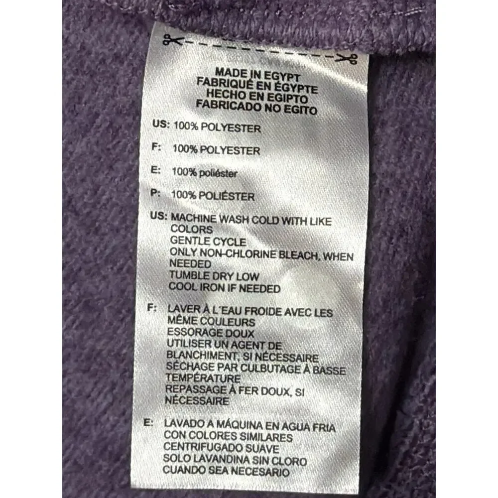 NWT Adidas Golf Heather Purple Zip Up Women's SM Fleece Jacket Performance Gear - Picture 9 of 11